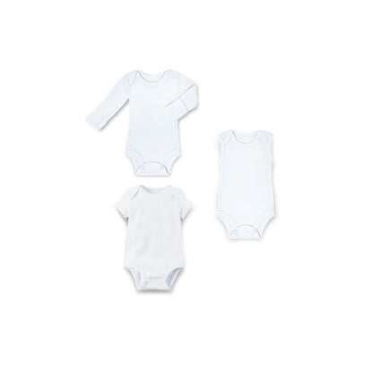 Set 3 pañaleros manga larga, corta y sin mangas