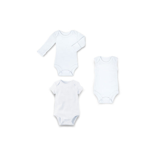 Set 3 pañaleros manga larga, corta y sin mangas