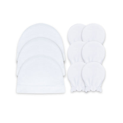 Set de 3 gorritos con guantes